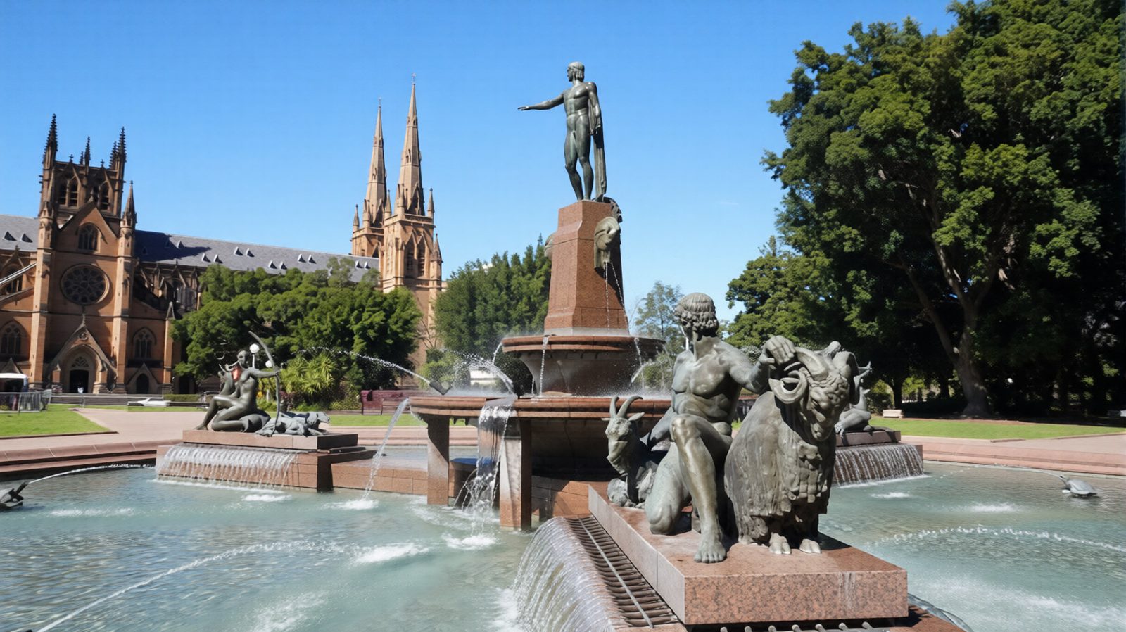 Hyde Park pathways in the CBD