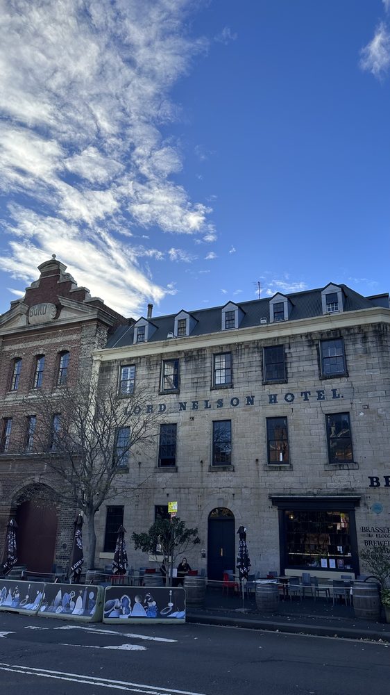 The sandstone Lord Nelson Hotel, Sydney's oldest pub, in The Rocks