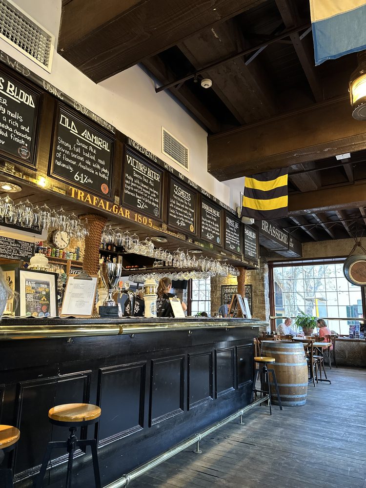 Inside the historic Lord Nelson Brewery Hotel bar